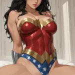 Arte hentai ilustración increíble de Dido Totalmente Desnuda En Las Rocas De La Playa generado por IA