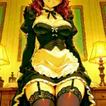 Arte hentai ilustración increíble de Disfrutando De Un Gangbang generado por IA