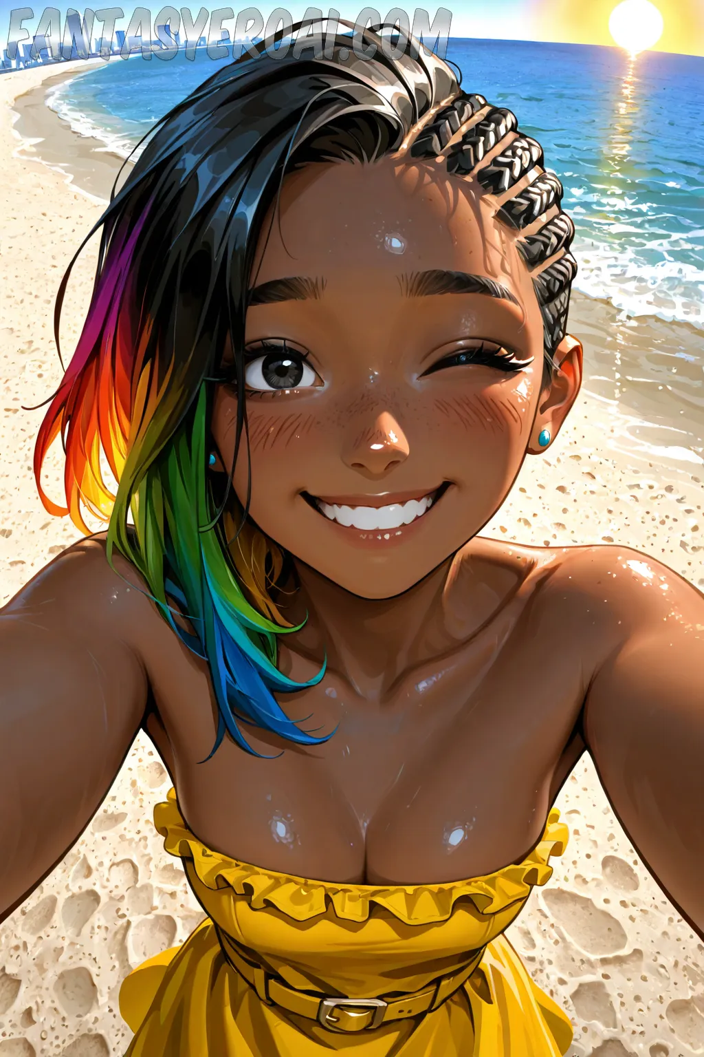 Arte hentai ilustración increíble de Divinas Feminas generado por IA