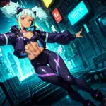 Arte hentai ilustración increíble de Dragon Ball Hunter X Hunter Samurai Champloo Goku Luffy generado por IA