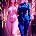 Arte hentai ilustración increíble de El Tatuaje Secreto De Gina Al Descubierto generado por IA