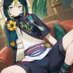 Arte hentai ilustración increíble de Elizabeth Posing Nude generado por IA