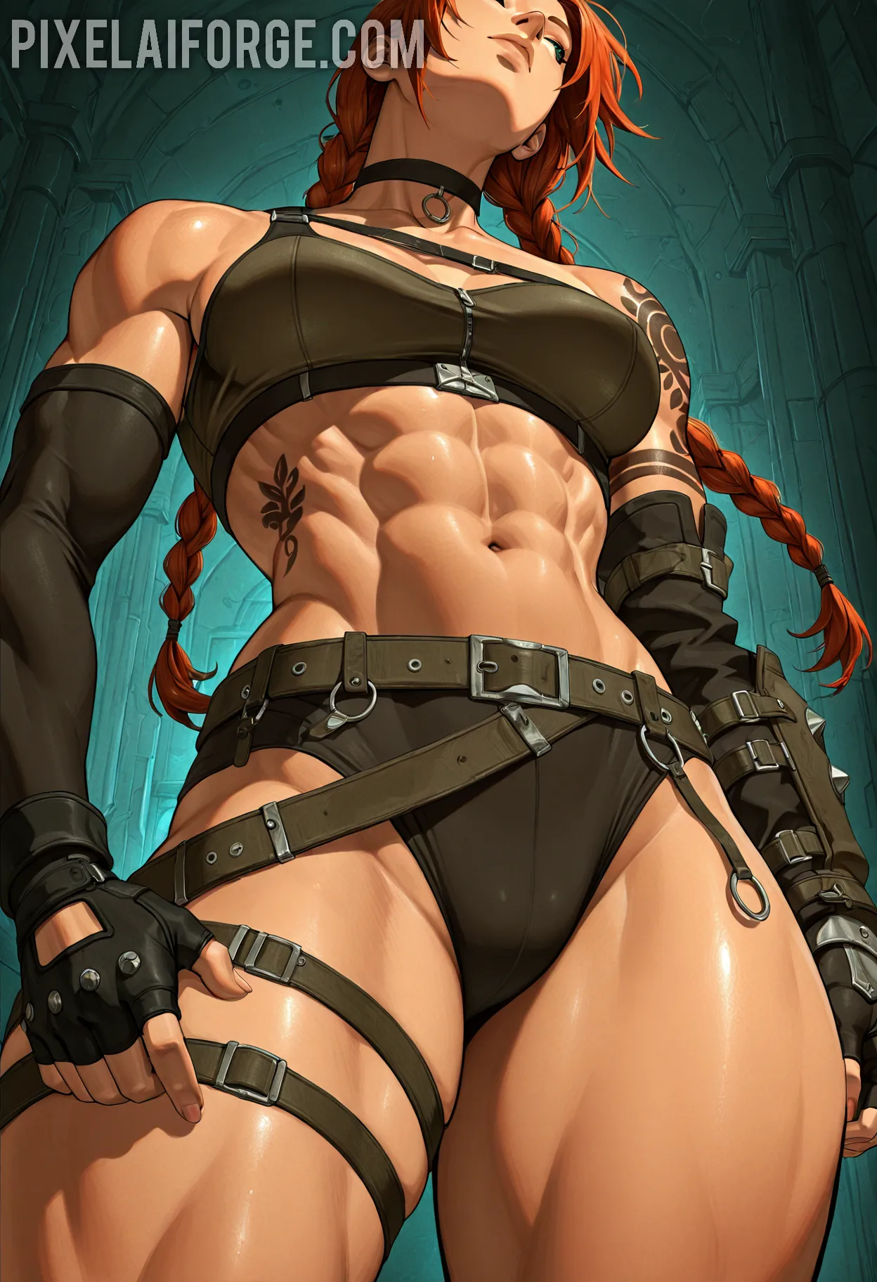 Arte hentai ilustración increíble de Elsy Crystal Sexy generado por IA