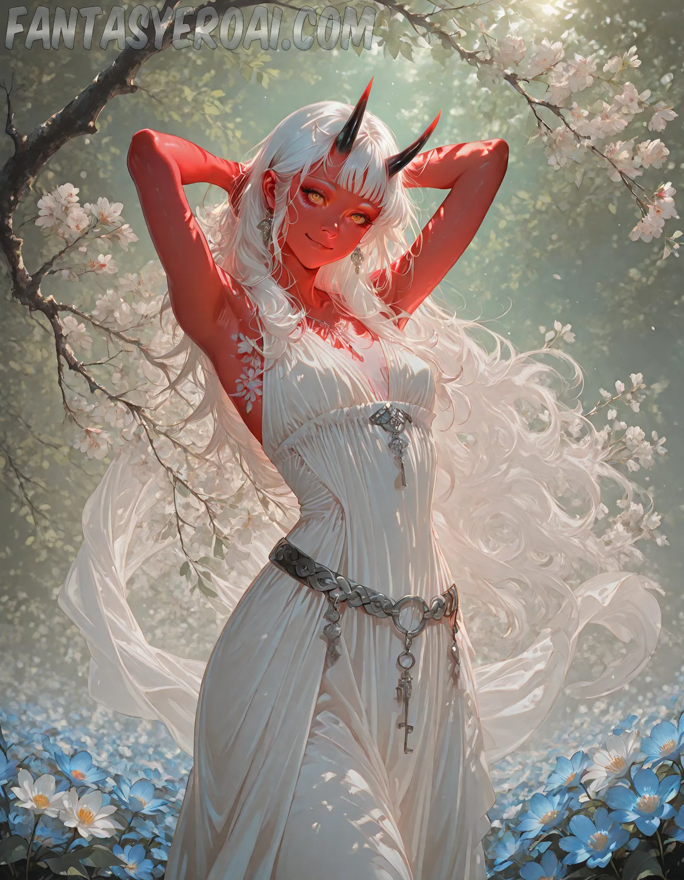 Arte hentai ilustración increíble de Emma Glover Fitness generado por IA