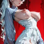Arte hentai ilustración increíble de Enjoy Katherine Desnuda Y Preparada Para Coger generado por IA