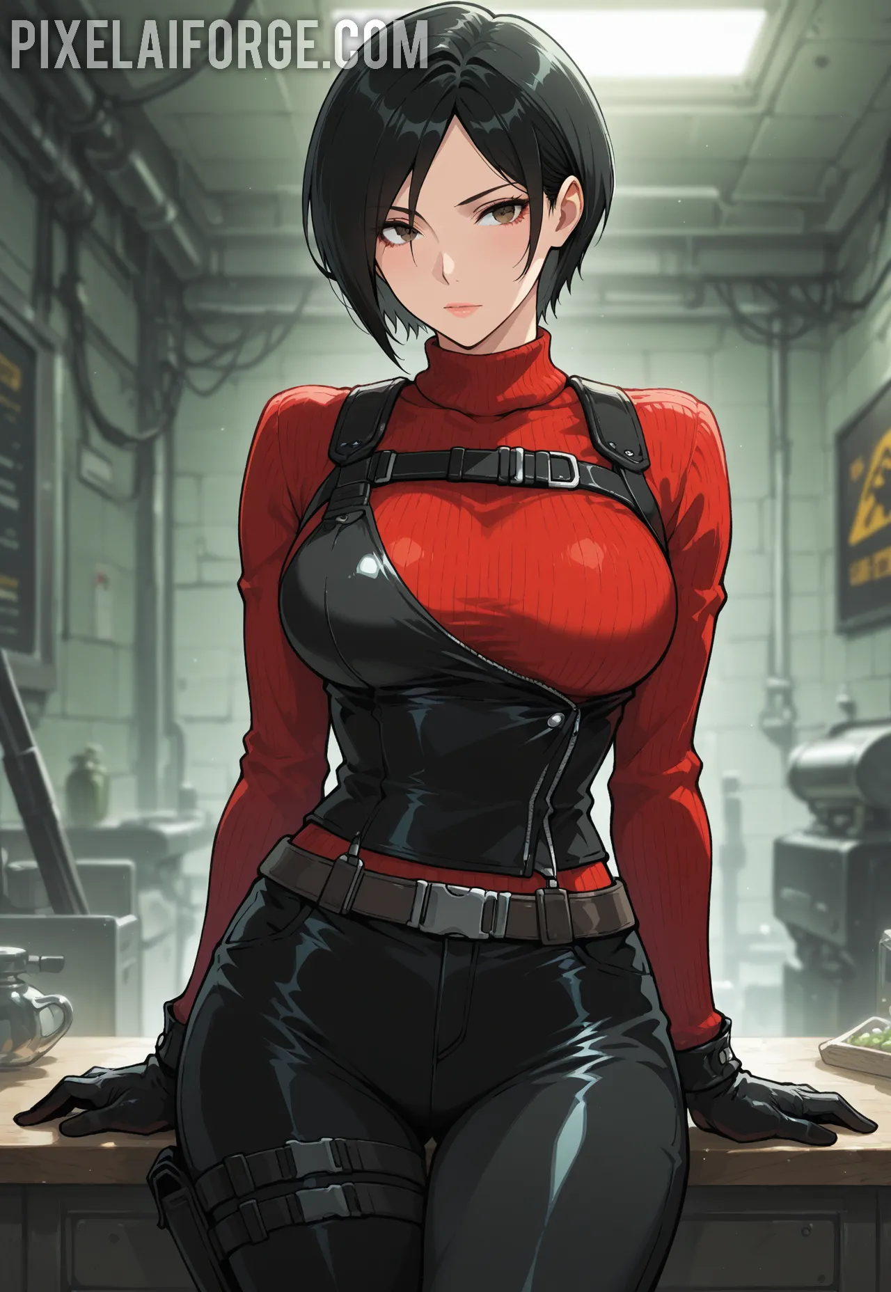 Arte hentai ilustración increíble de Enormes Traseros generado por IA