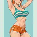 Arte hentai ilustración increíble de Ero Monochrome De Modelos Desnudas Ocho generado por IA