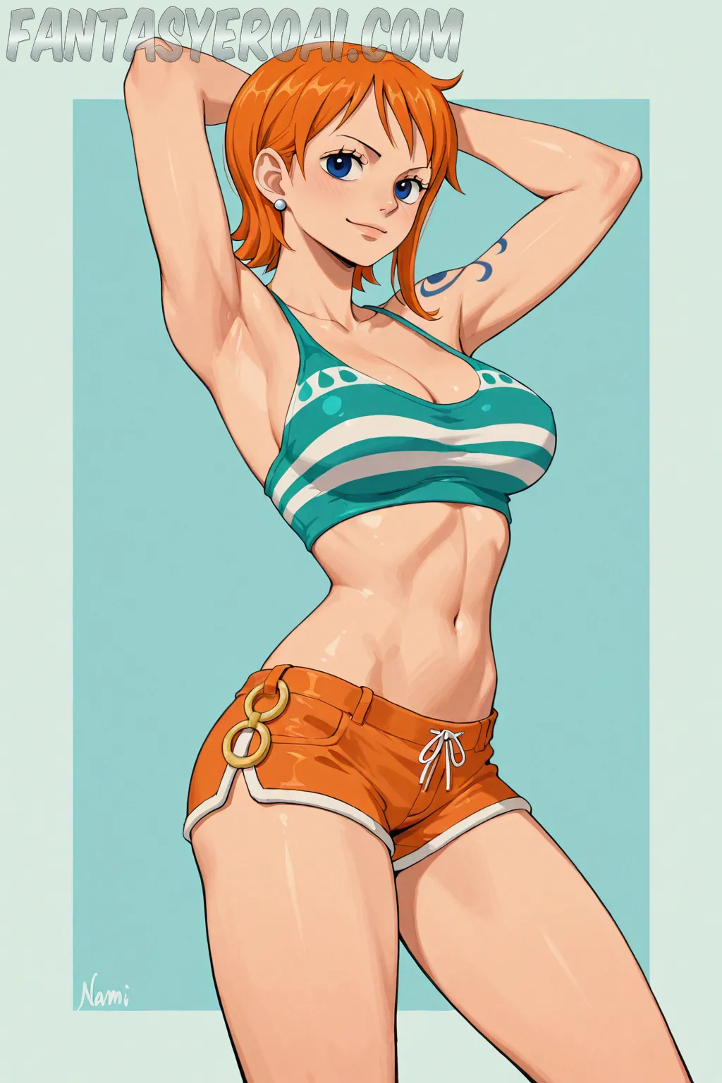 Arte hentai ilustración increíble de Ero Monochrome De Modelos Desnudas Ocho generado por IA