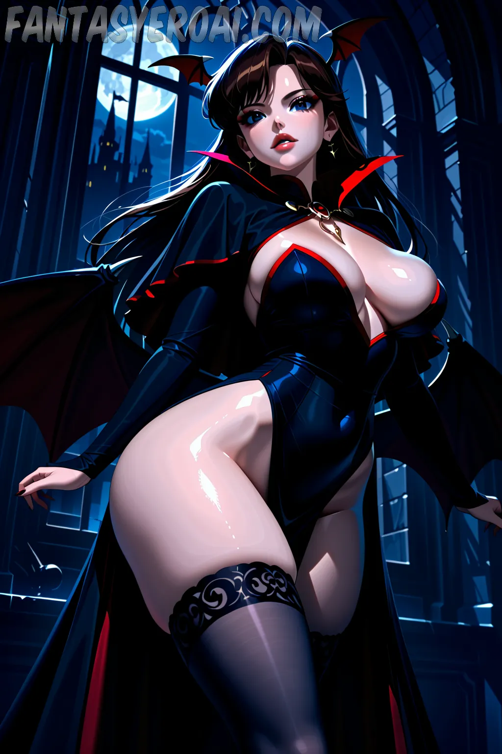 Arte hentai ilustración increíble de Erzabel Una Hermosa Chica Sensual generado por IA