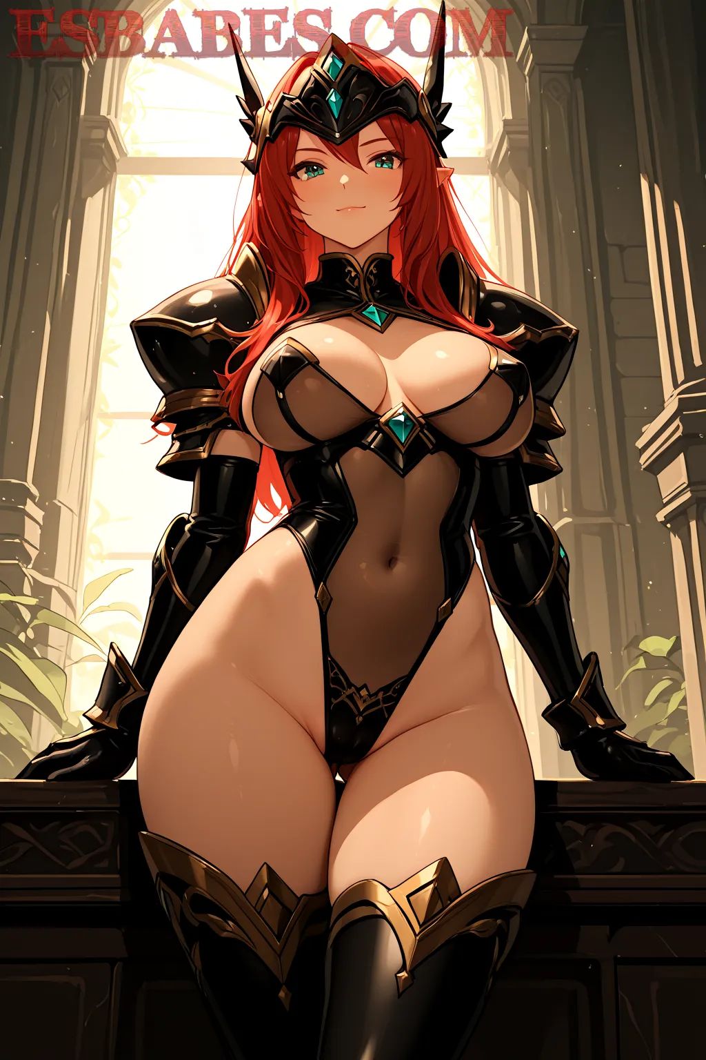 Arte hentai ilustración increíble de Escote Para Perderte generado por IA