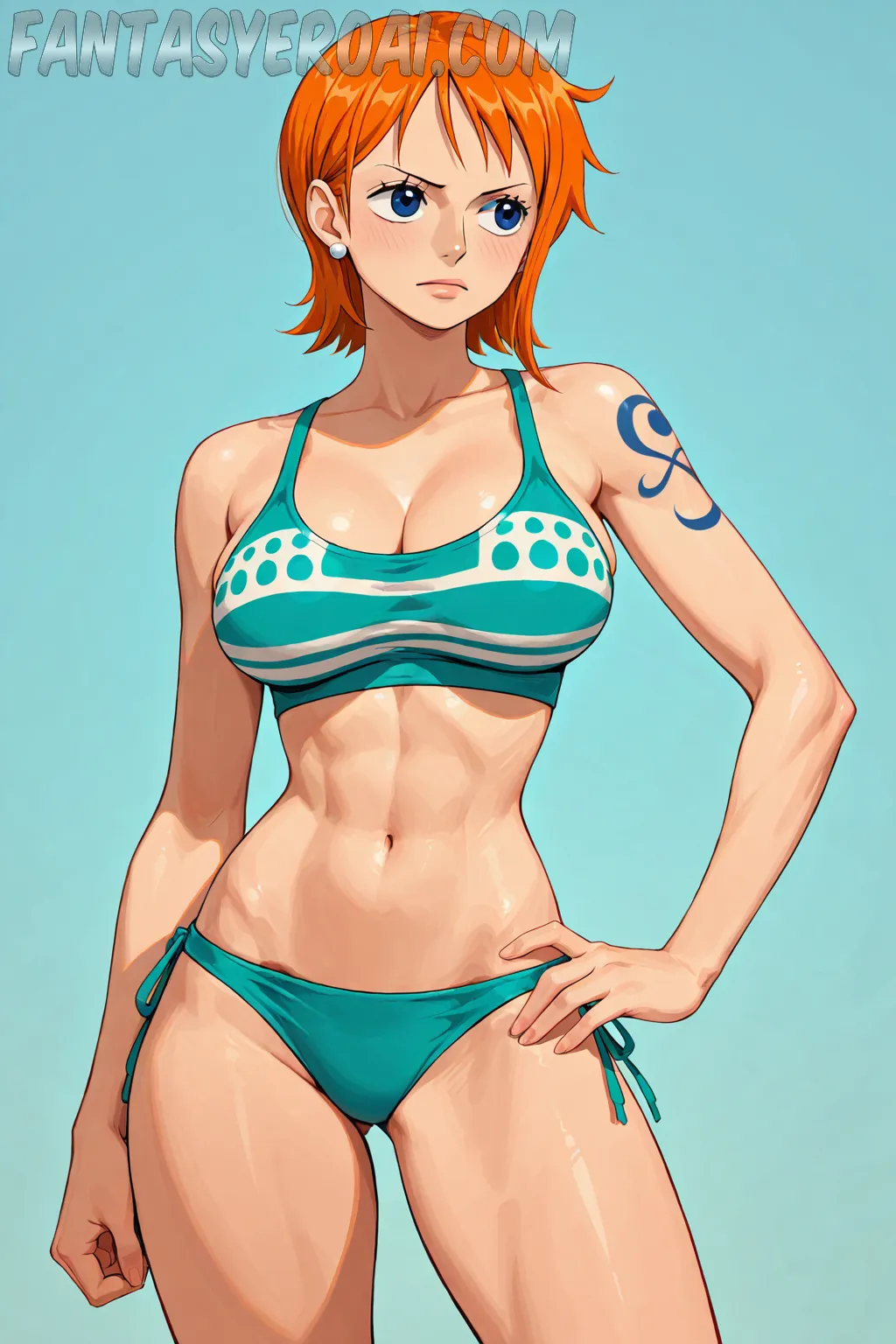 Arte hentai ilustración increíble de Esdeath Akame generado por IA