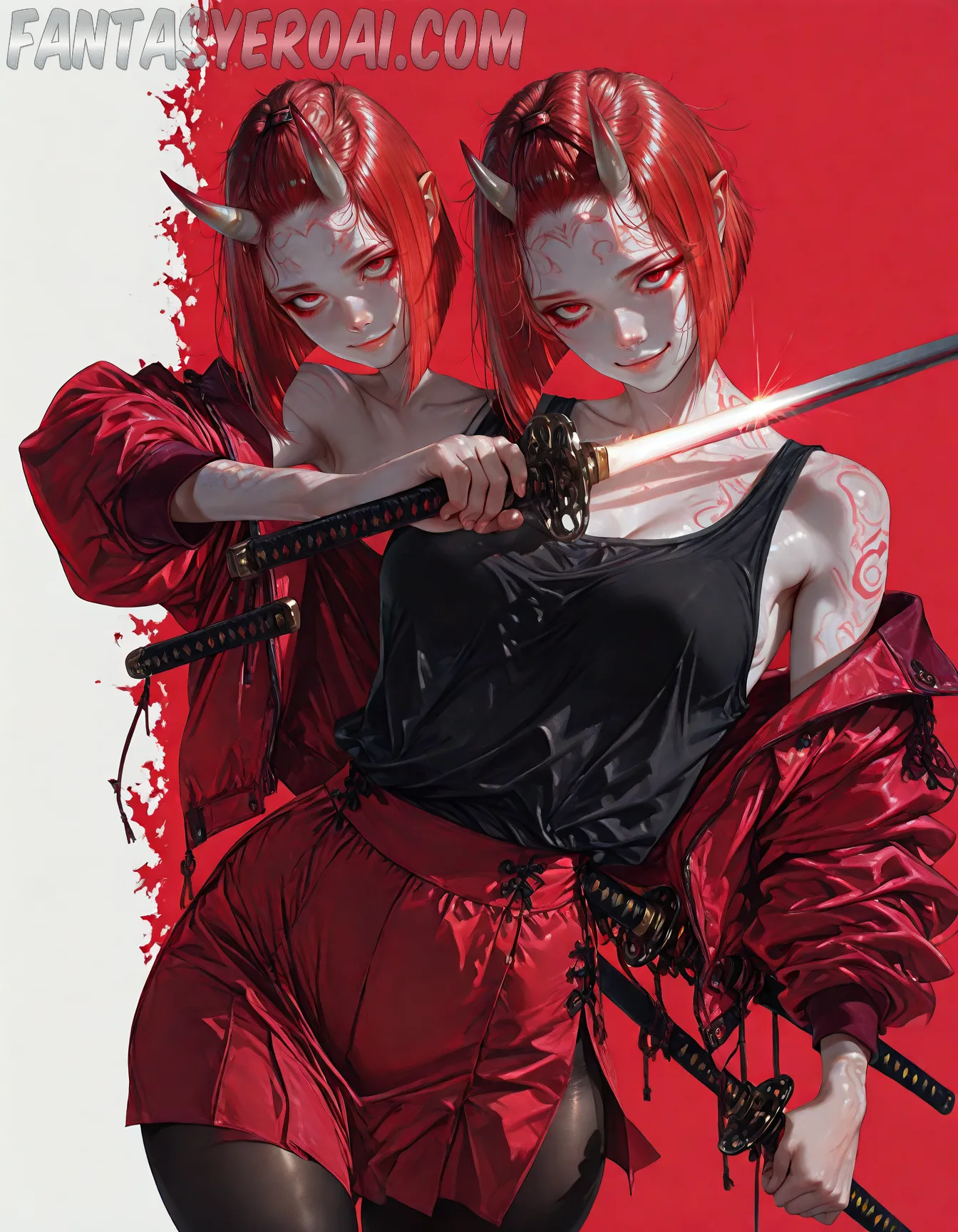 Arte hentai ilustración increíble de Estados Unidos Y Sus Universitarias Desnudas generado por IA