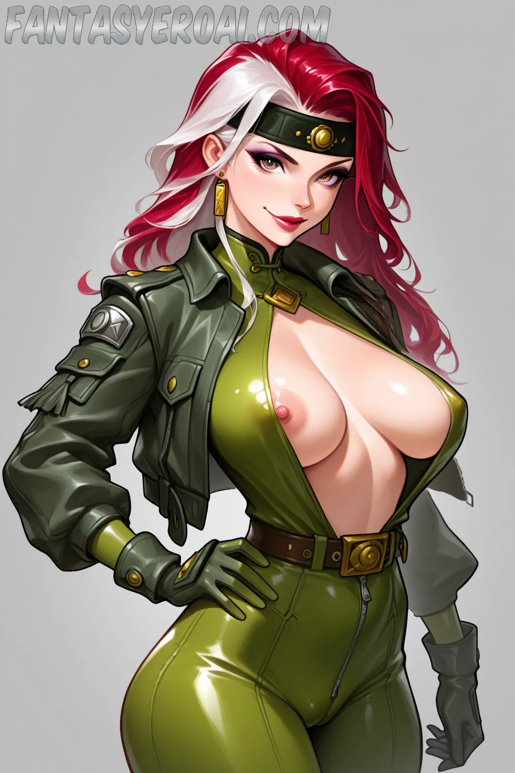 Arte hentai ilustración increíble de Estrellas Del Porno Desnudas Y Sexy Tres generado por IA