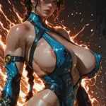 Arte hentai ilustración increíble de Estupendas Curvas De Ricas Chicas Sexy generado por IA