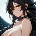 Arte hentai ilustración increíble de Evelin En Bikini Rojo generado por IA