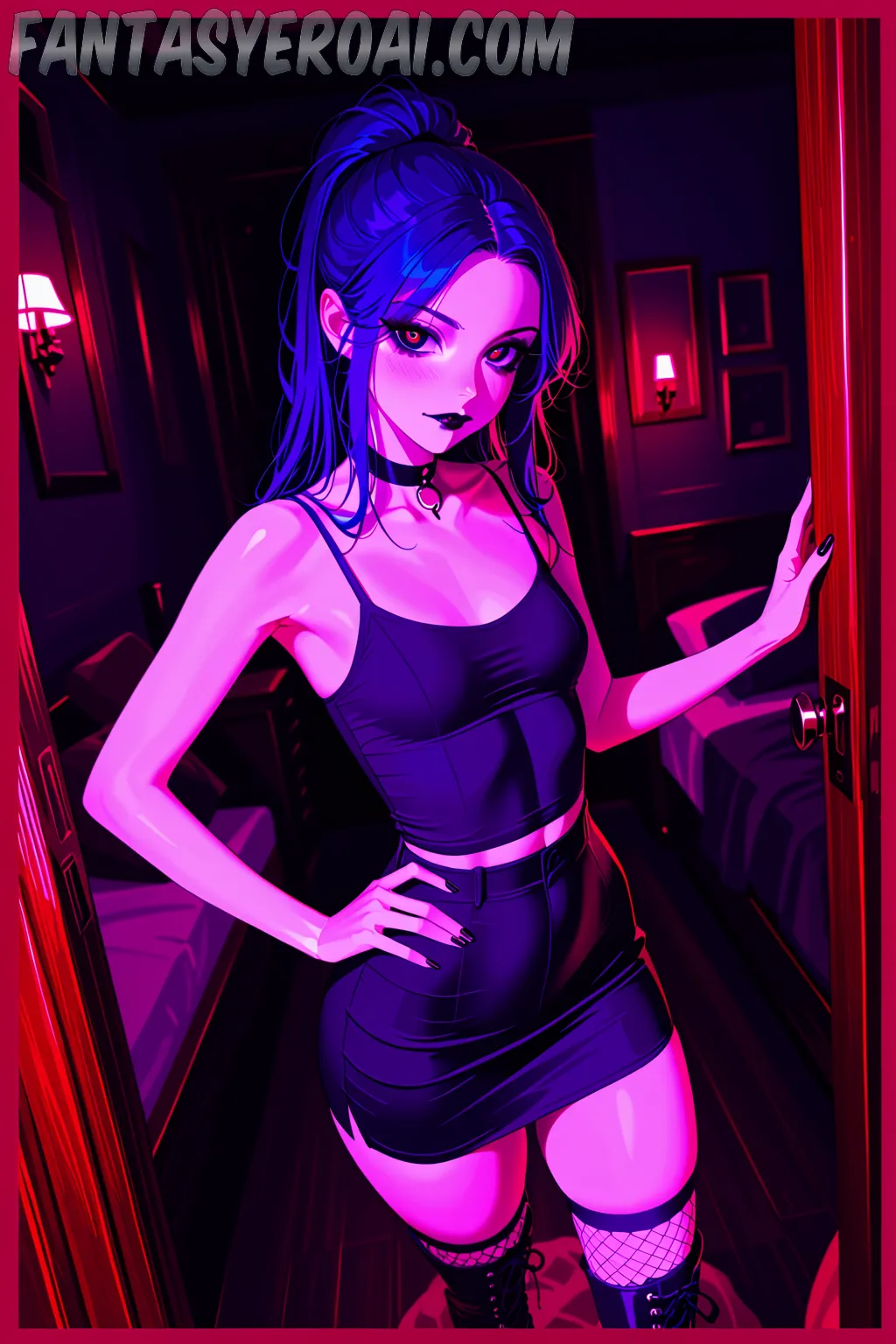 Arte hentai ilustración increíble de Extremadamente Sexy generado por IA