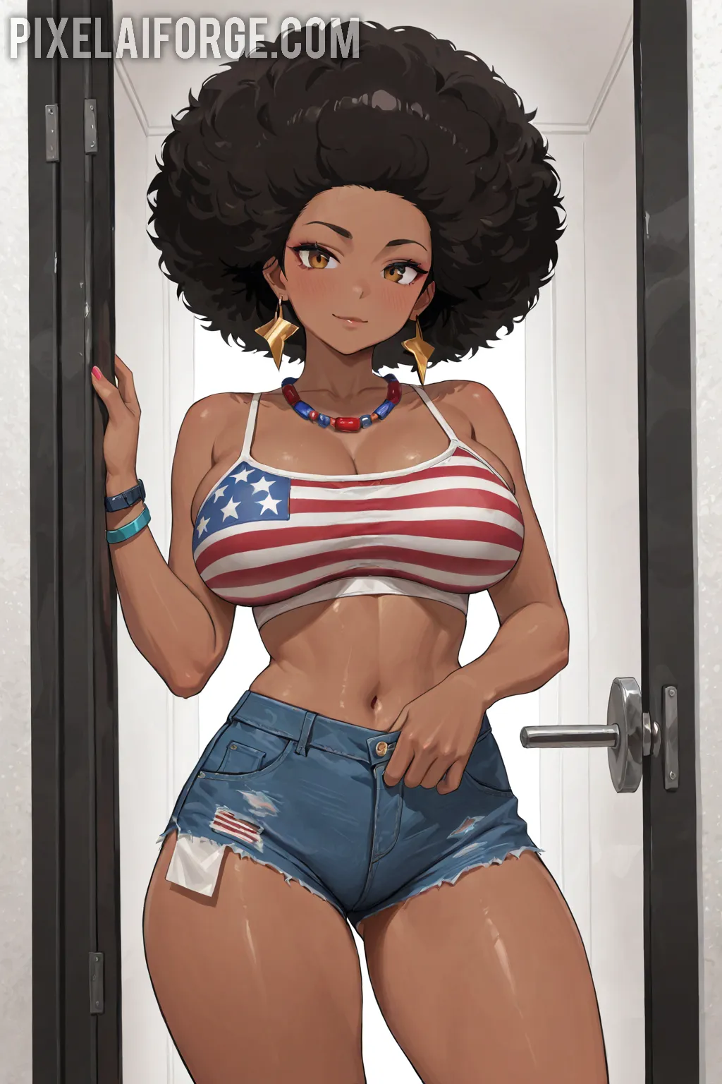 Arte hentai ilustración increíble de Facebook Y Sus Chicas Desnudas Once generado por IA