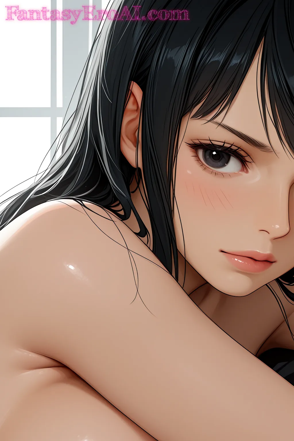 Arte hentai ilustración increíble de Fantastica Rubia Mamada Impresionante generado por IA