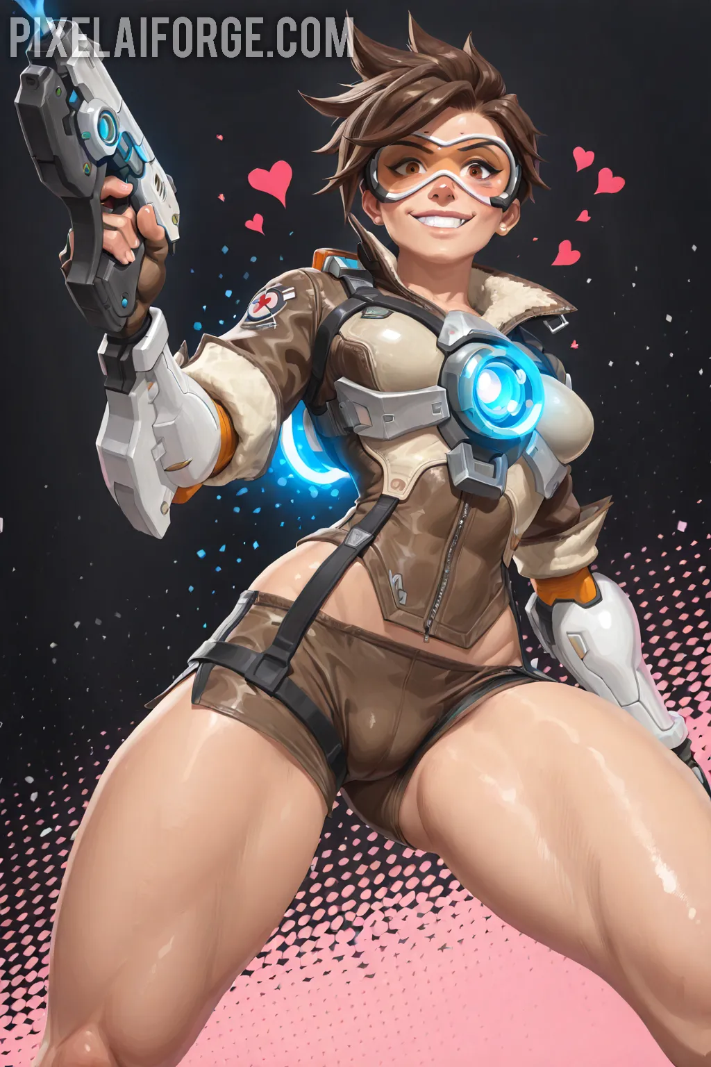 Arte hentai ilustración increíble de Fantastica Rubia generado por IA