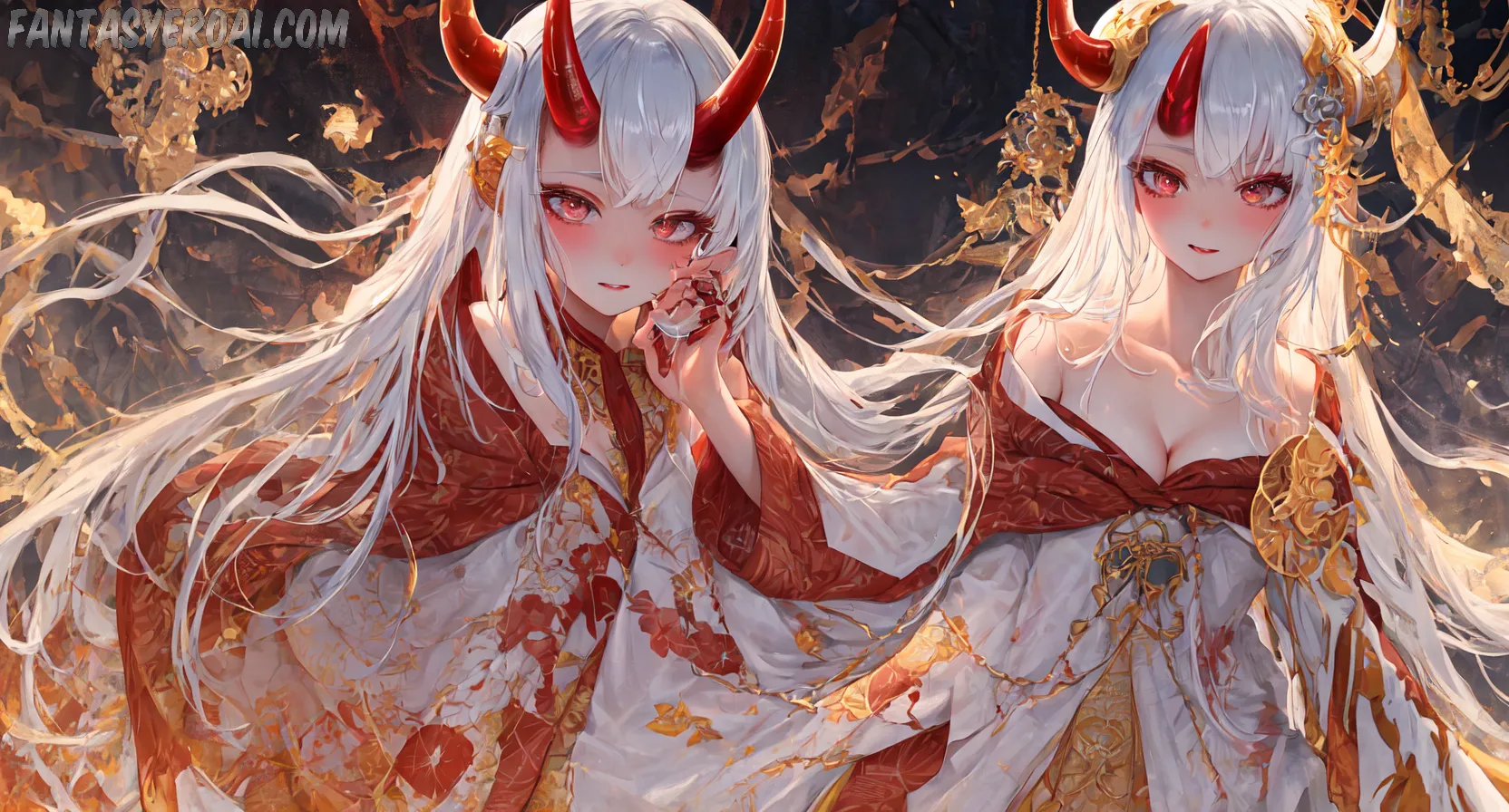 Arte hentai ilustración increíble de Fantasticas Chicas Sexy generado por IA