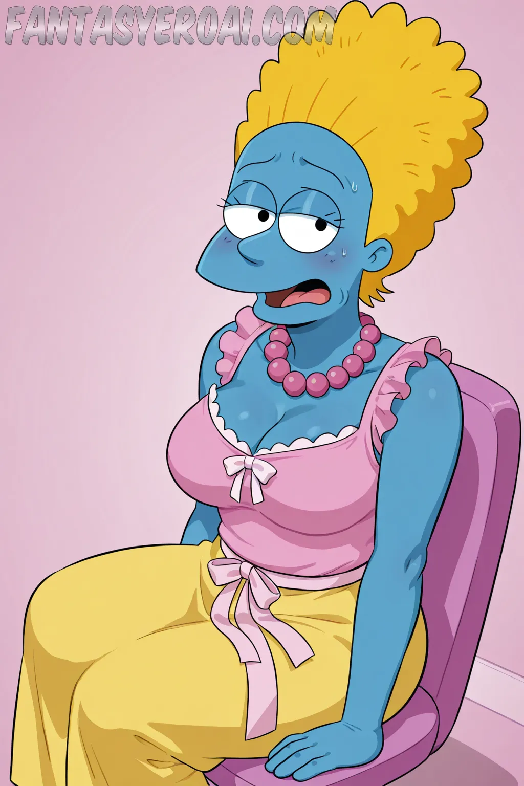 Arte hentai ilustración increíble de Flaca Latina generado por IA