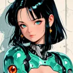 Arte hentai ilustración increíble de Flacas Guaronas Desnudas generado por IA