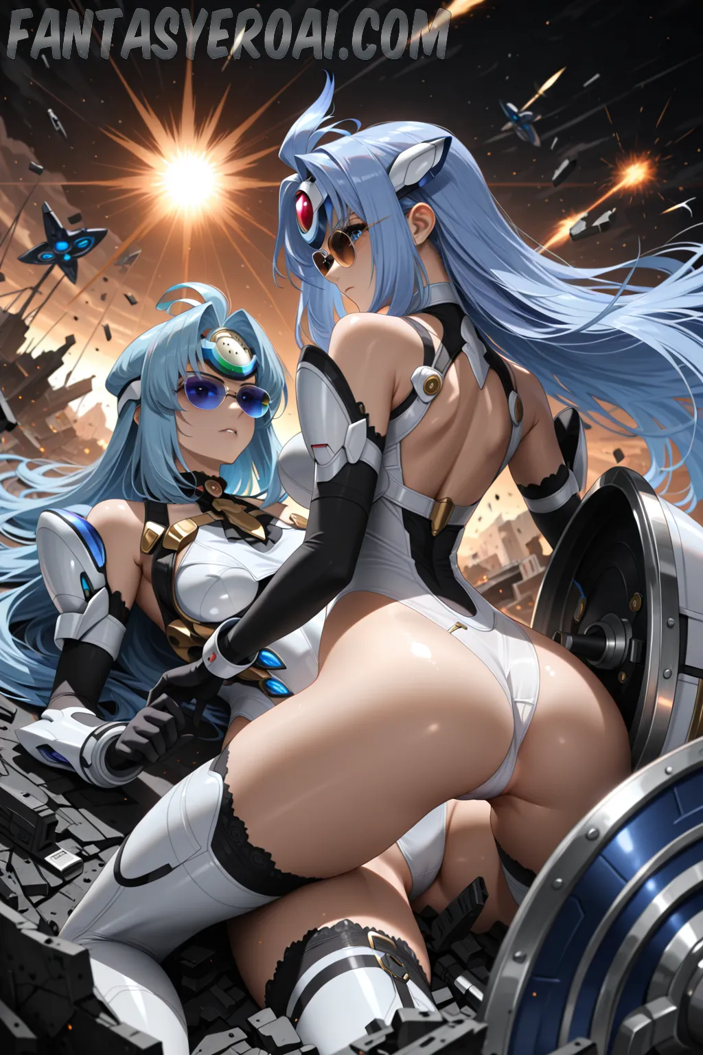 Arte hentai ilustración increíble de Frieren Anime Series Anime Music Ecchi Shoujo Ai generado por IA