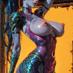 Arte hentai ilustración increíble de Gatita Tetona generado por IA