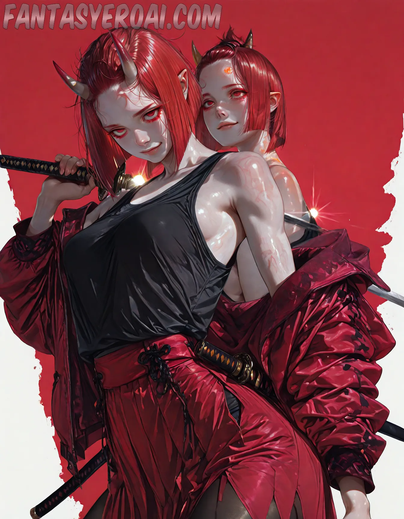 Arte hentai ilustración increíble de Gerda Desnuda generado por IA