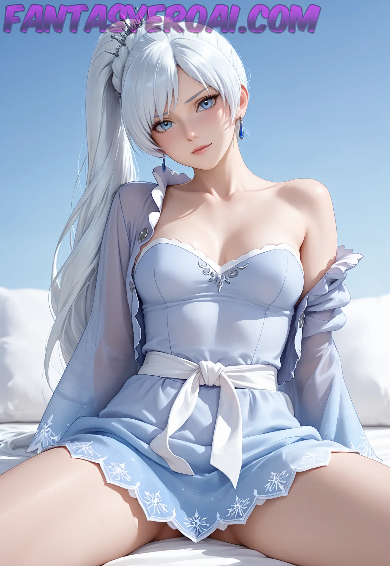 Arte hentai ilustración increíble de Gia Marie Desnuda Modelo generado por IA