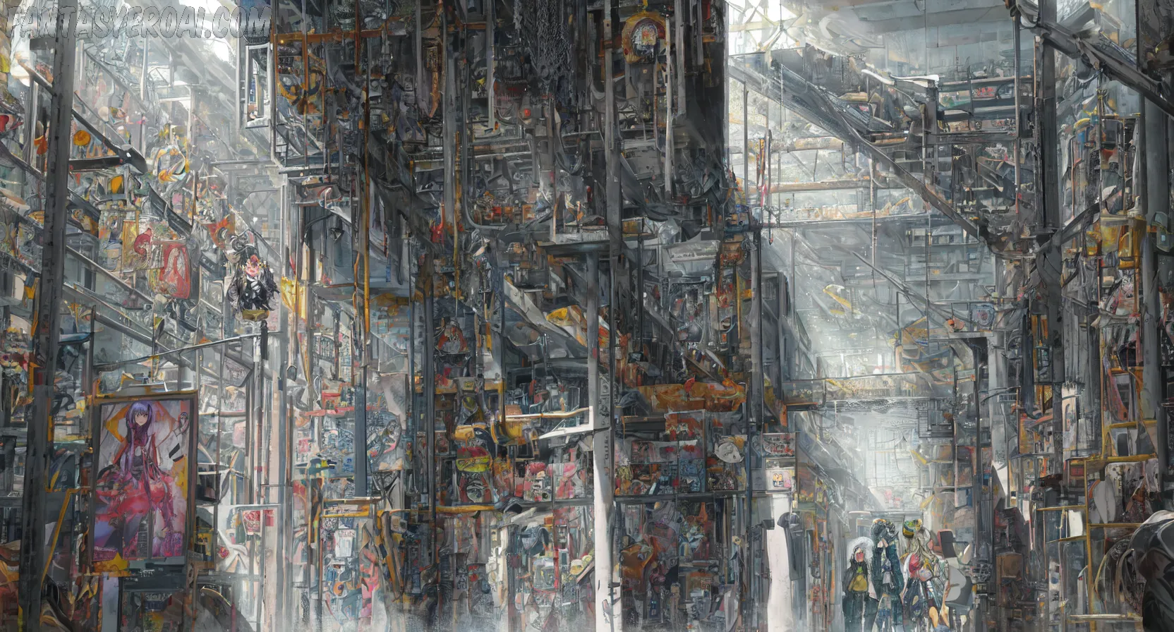 Arte hentai ilustración increíble de Gillian Barnes generado por IA