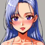 Arte hentai ilustración increíble de Gisele Desnuda En Lenceria Roja generado por IA