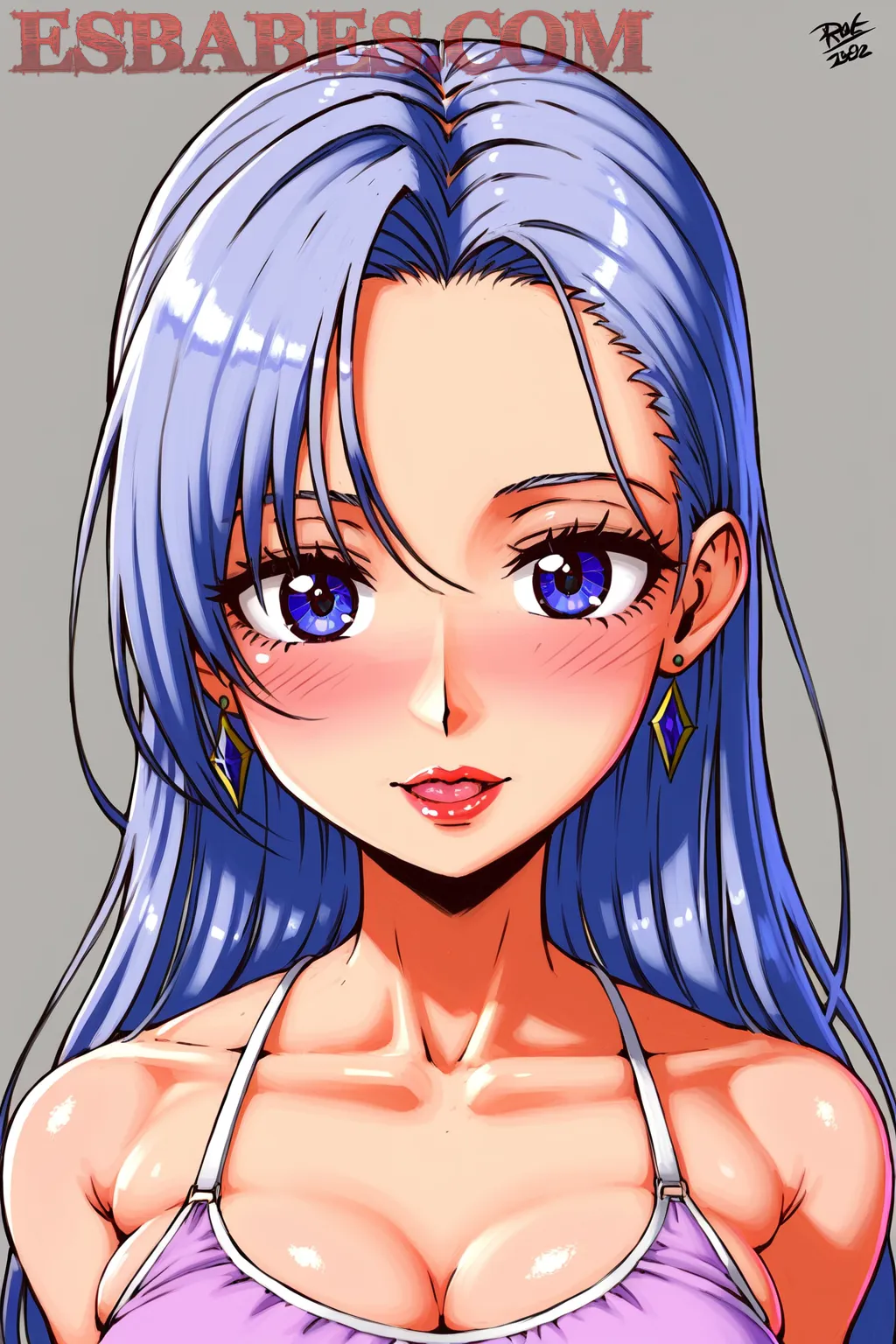 Arte hentai ilustración increíble de Gisele Desnuda En Lenceria Roja generado por IA