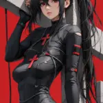 Arte hentai ilustración increíble de Gorda Morena generado por IA