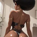 Arte hentai ilustración increíble de Gordas Y Hermosas Curvas Al Descubierto generado por IA