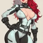 Arte hentai ilustración increíble de Grandes Tetas Naturales generado por IA