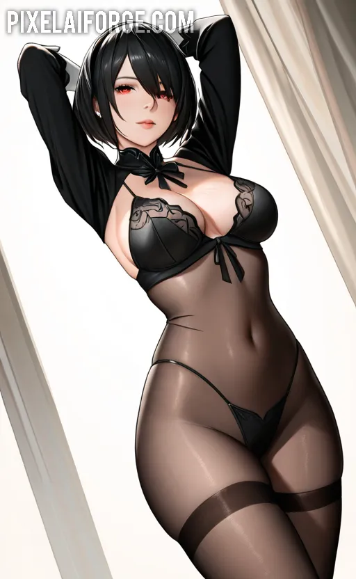 Arte hentai ilustración increíble de Guapa Chica Latina generado por IA