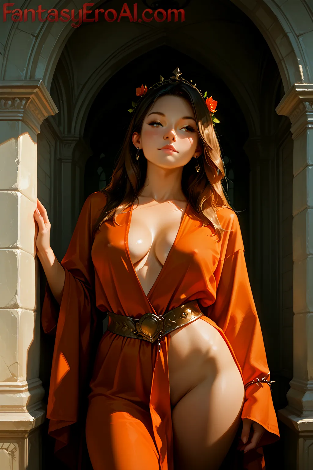 Arte hentai ilustración increíble de Gurandi Anime Fantasias Y Fenomenos generado por IA