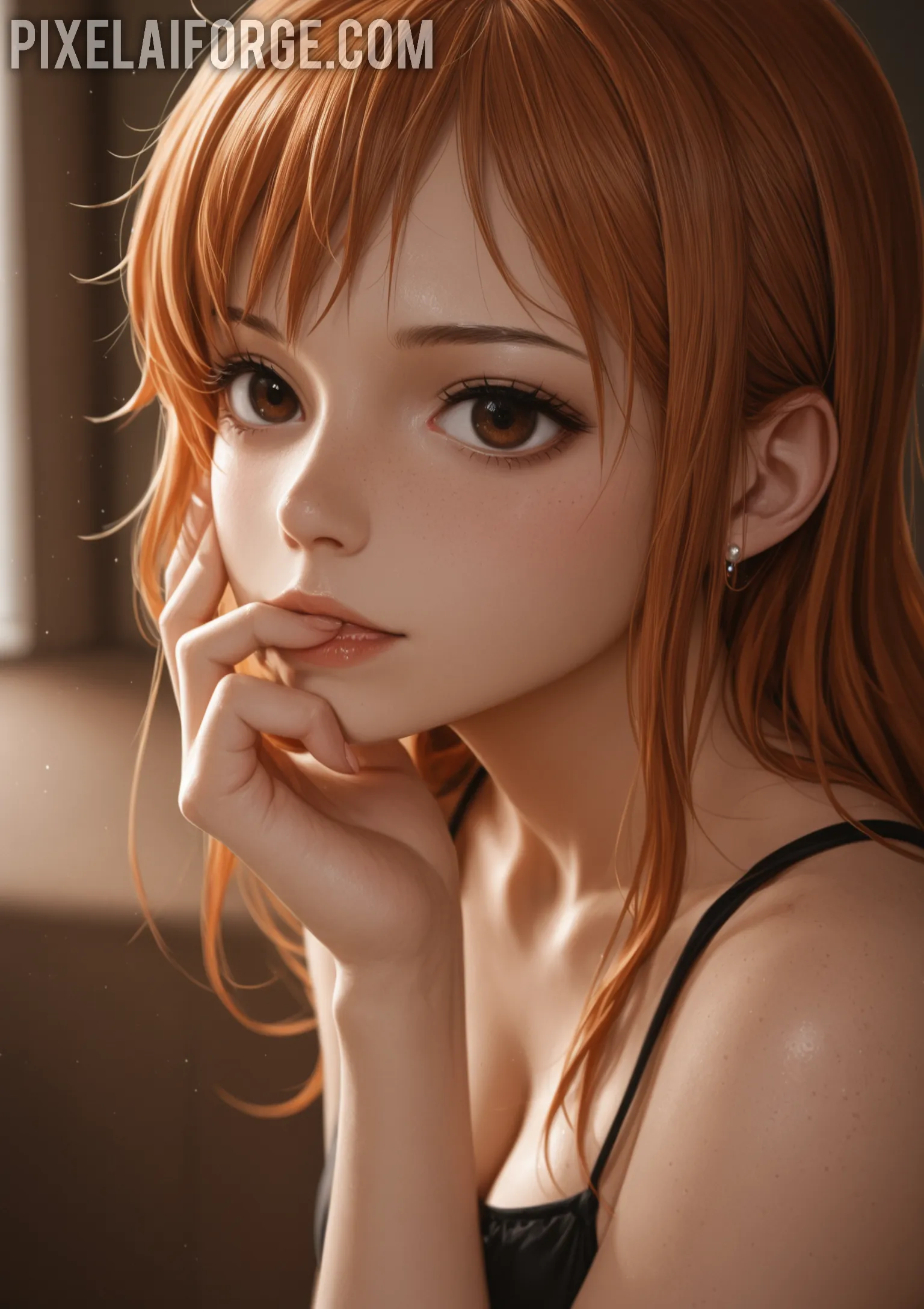 Arte hentai ilustración increíble de Habitos Productivos generado por IA