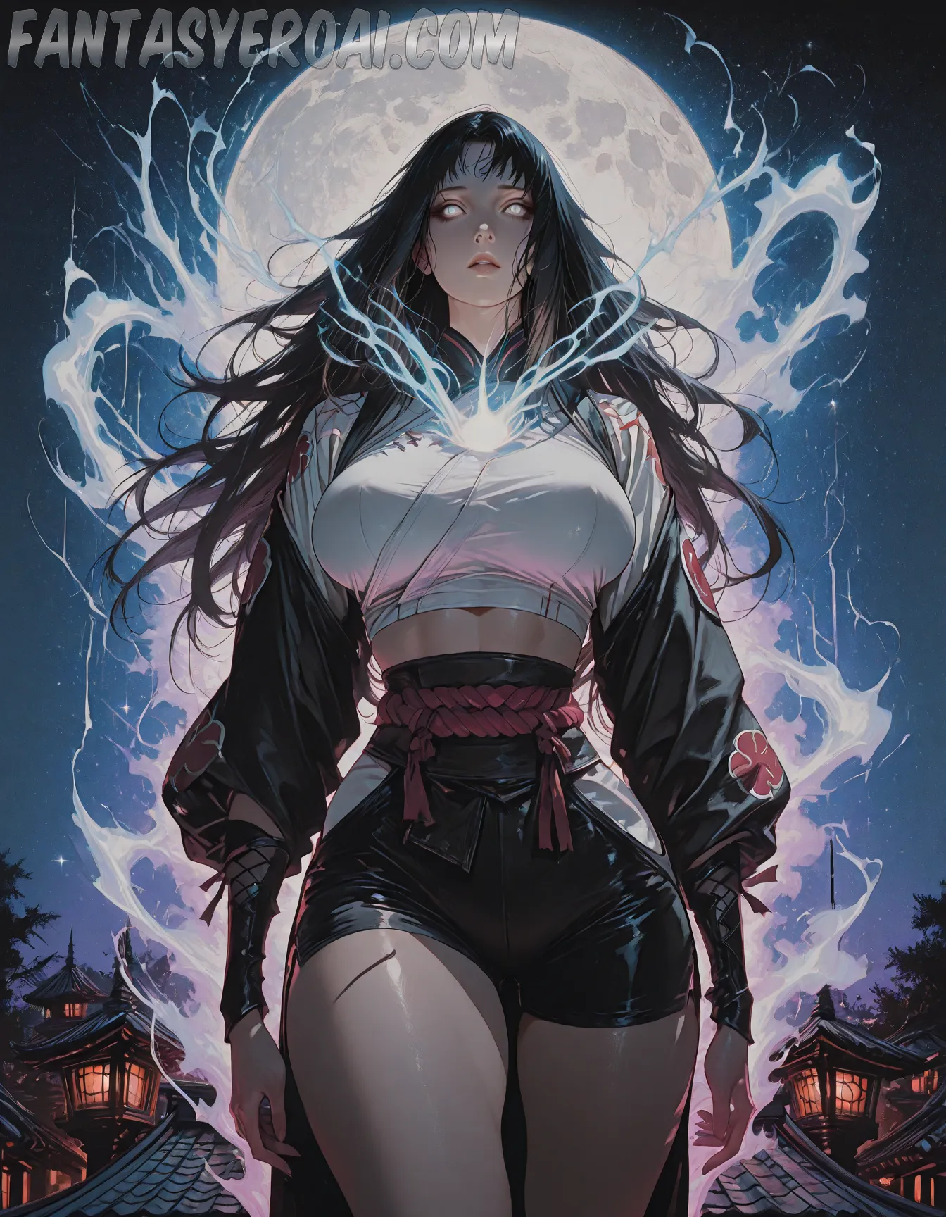 Arte hentai ilustración increíble de Halloween Una Noche De Brujas generado por IA