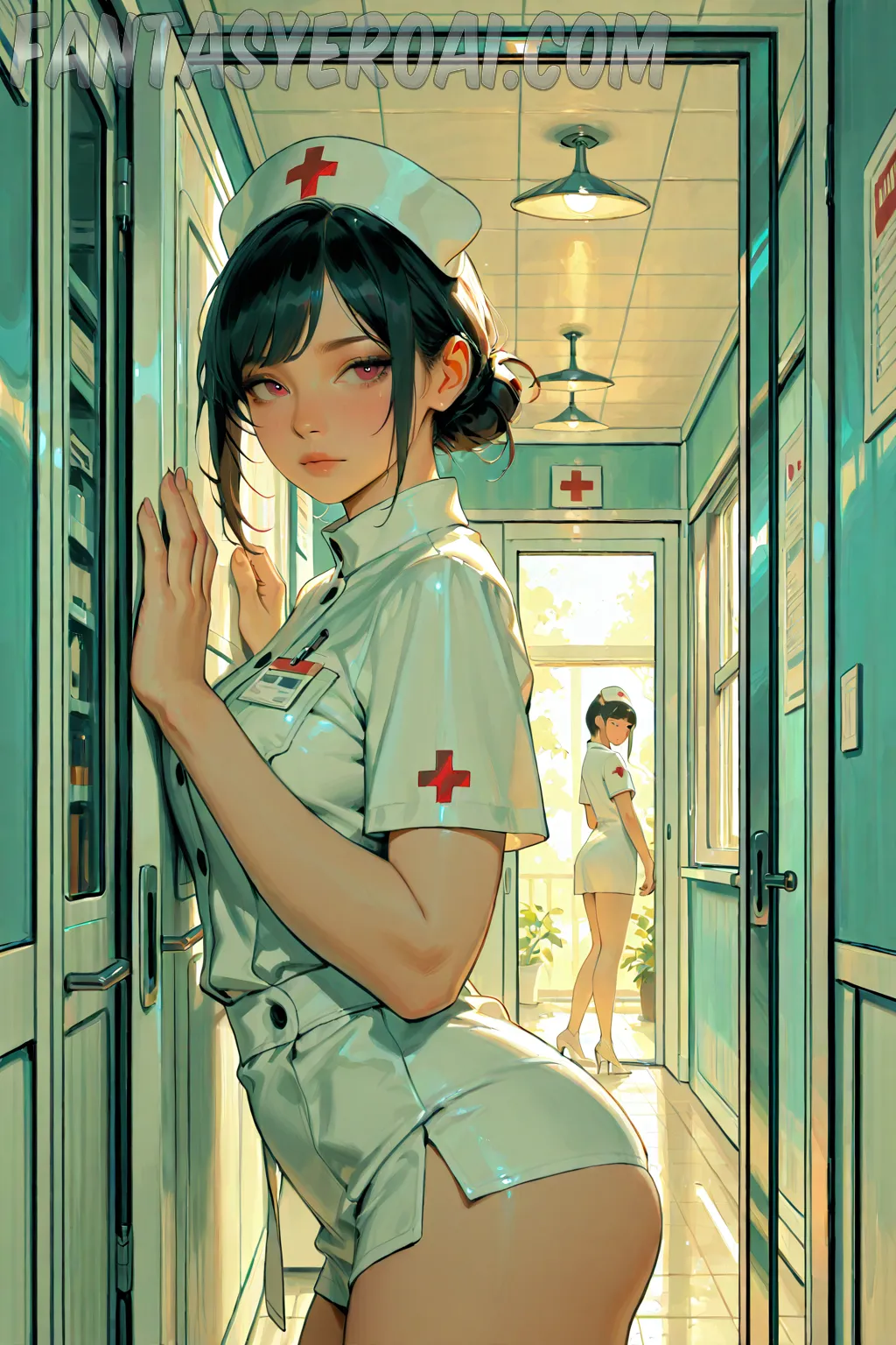 Arte hentai ilustración increíble de Halo Dunia generado por IA