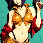 Arte hentai ilustración increíble de Hana Bunny Muestra Su Trasero generado por IA