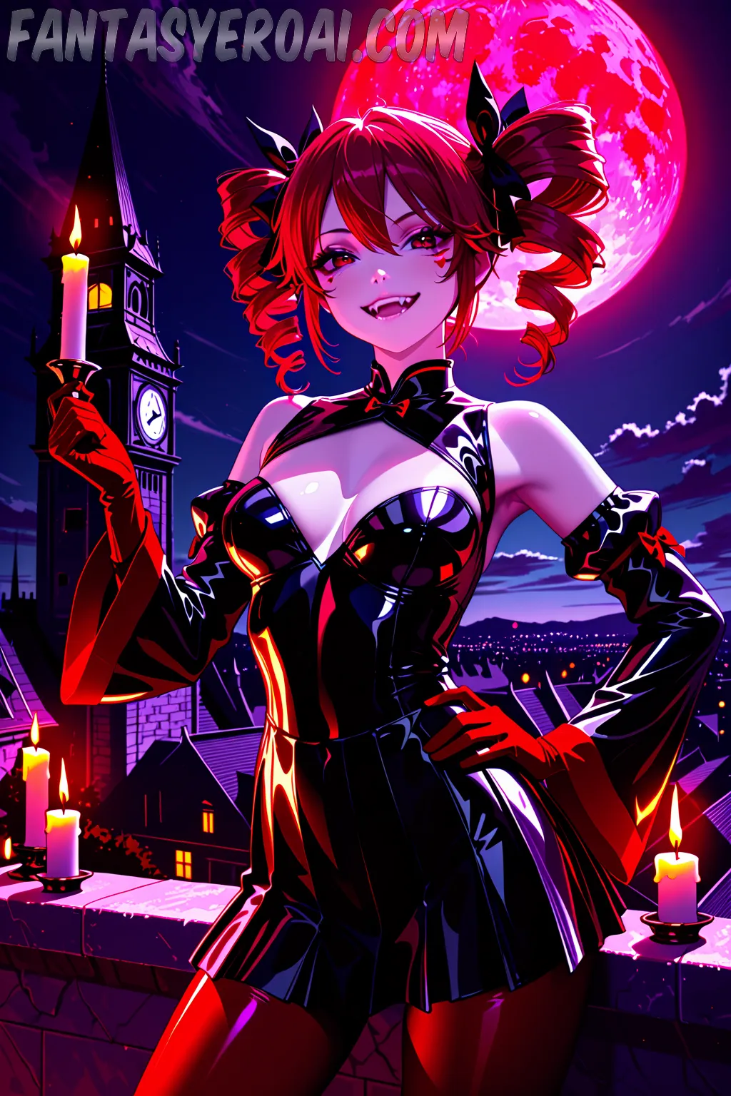 Arte hentai ilustración increíble de Harem Character Wallpapers generado por IA