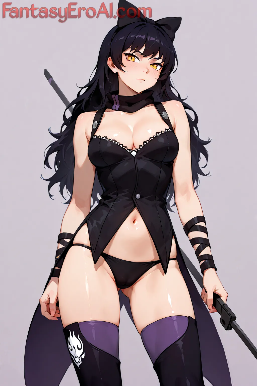 Arte hentai ilustración increíble de Harry Potter Guapa Cosplayer generado por IA