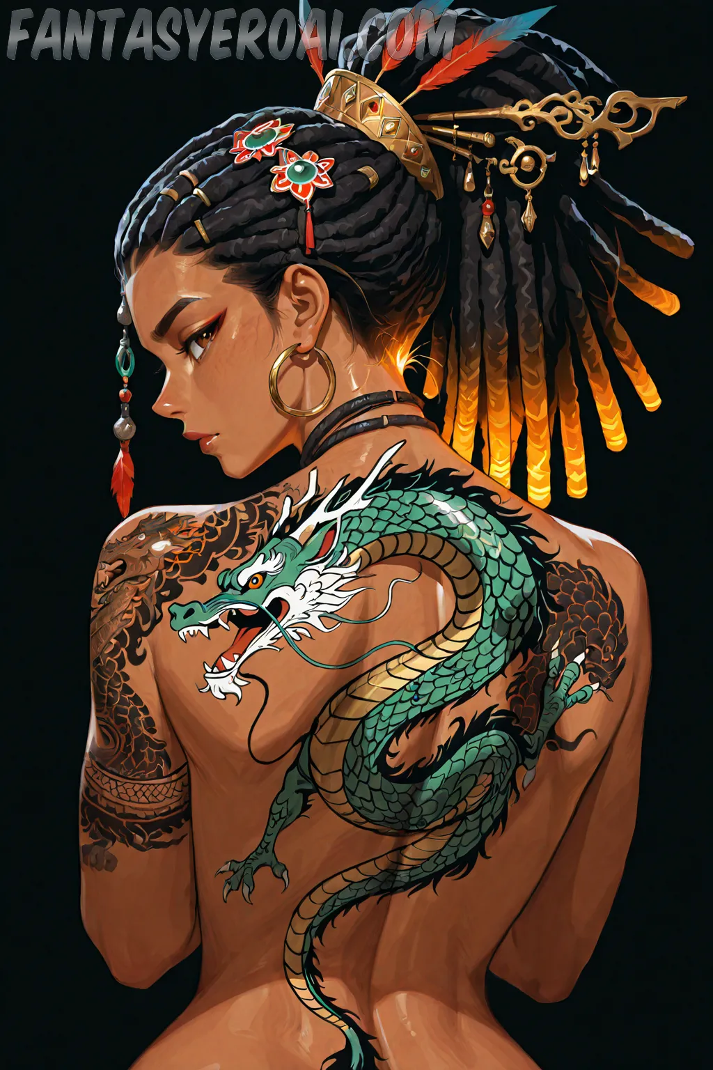 Arte hentai ilustración increíble de Hentai Attack On Titan Anime Edit Lazarus Netorare generado por IA