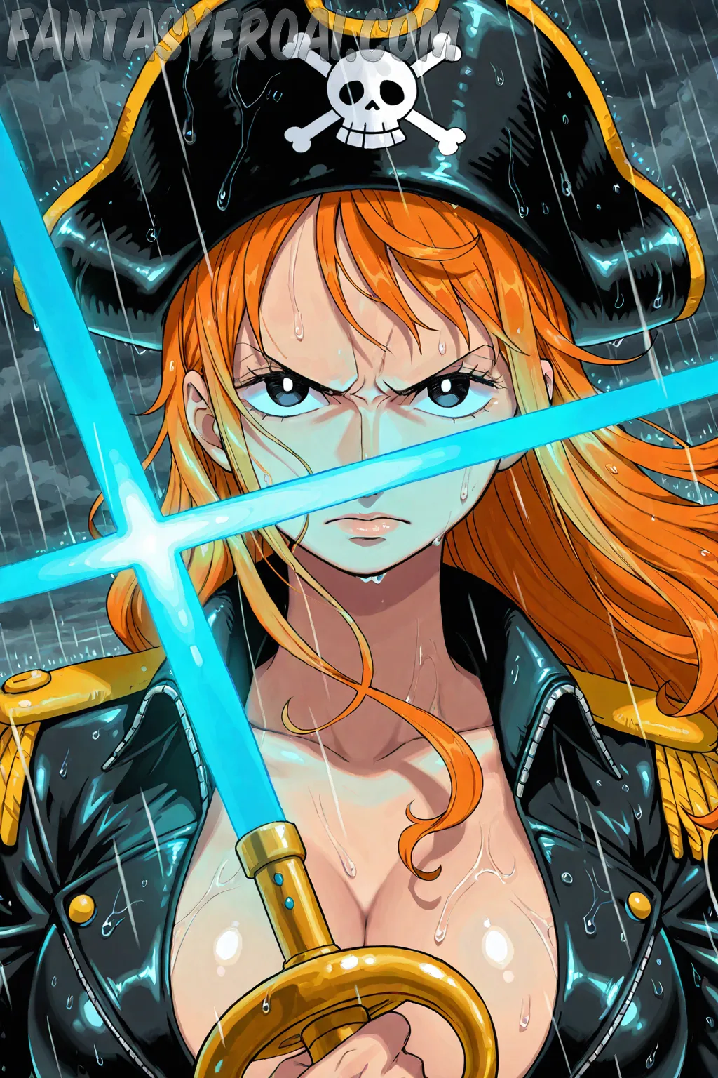 Arte hentai ilustración increíble de Hentai Bleach Blue Box Anime News Tsundere generado por IA