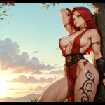 Arte hentai ilustración increíble de Hidive Shonen Yuri Bishoujo Netorare generado por IA