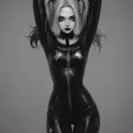 Arte hentai ilustración increíble de Hitomi Tanaka Vs Actrices Modernas Comparativa generado por IA