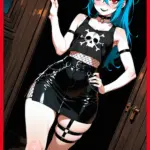 Arte hentai ilustración increíble de Horny Beauty Teen Lesbian generado por IA