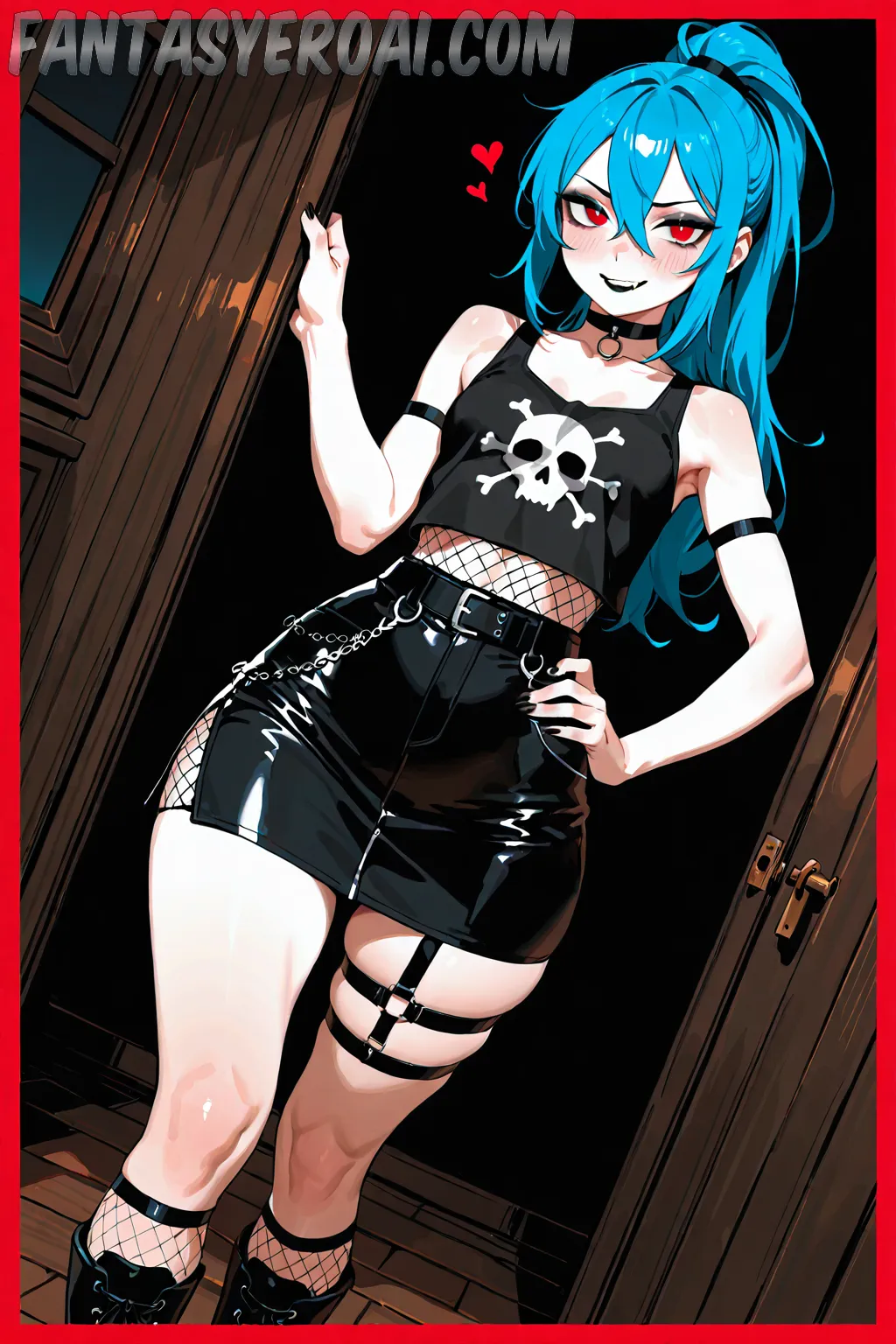 Arte hentai ilustración increíble de Horny Beauty Teen Lesbian generado por IA